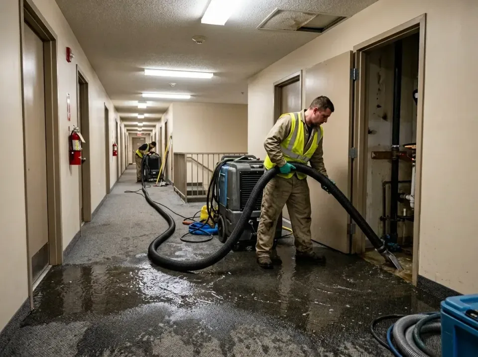 multi-unit-apartment-hallway-f-005 — frequently asked questions, Emergency Burst Pipe Water Extraction & Removal in Universi…